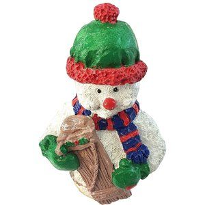 Hermitage Pottery Figurine Snowman Vintage 5.5 Inches 1997 Christmas Holiday Sno